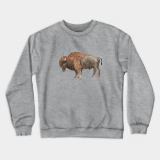 Bison Watercolor Crewneck Sweatshirt